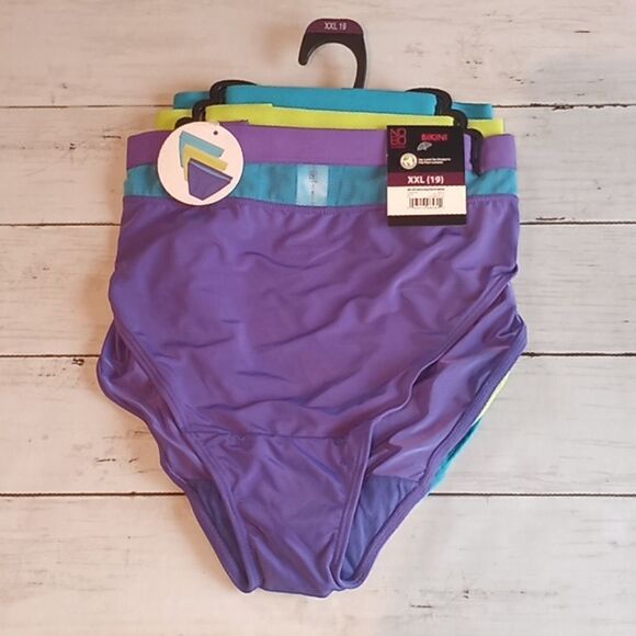 Womens Juniors Plus Mesh Madness Bikini Panties Underwear Briefs 3 Pack Size XXL - Picture 1 of 5